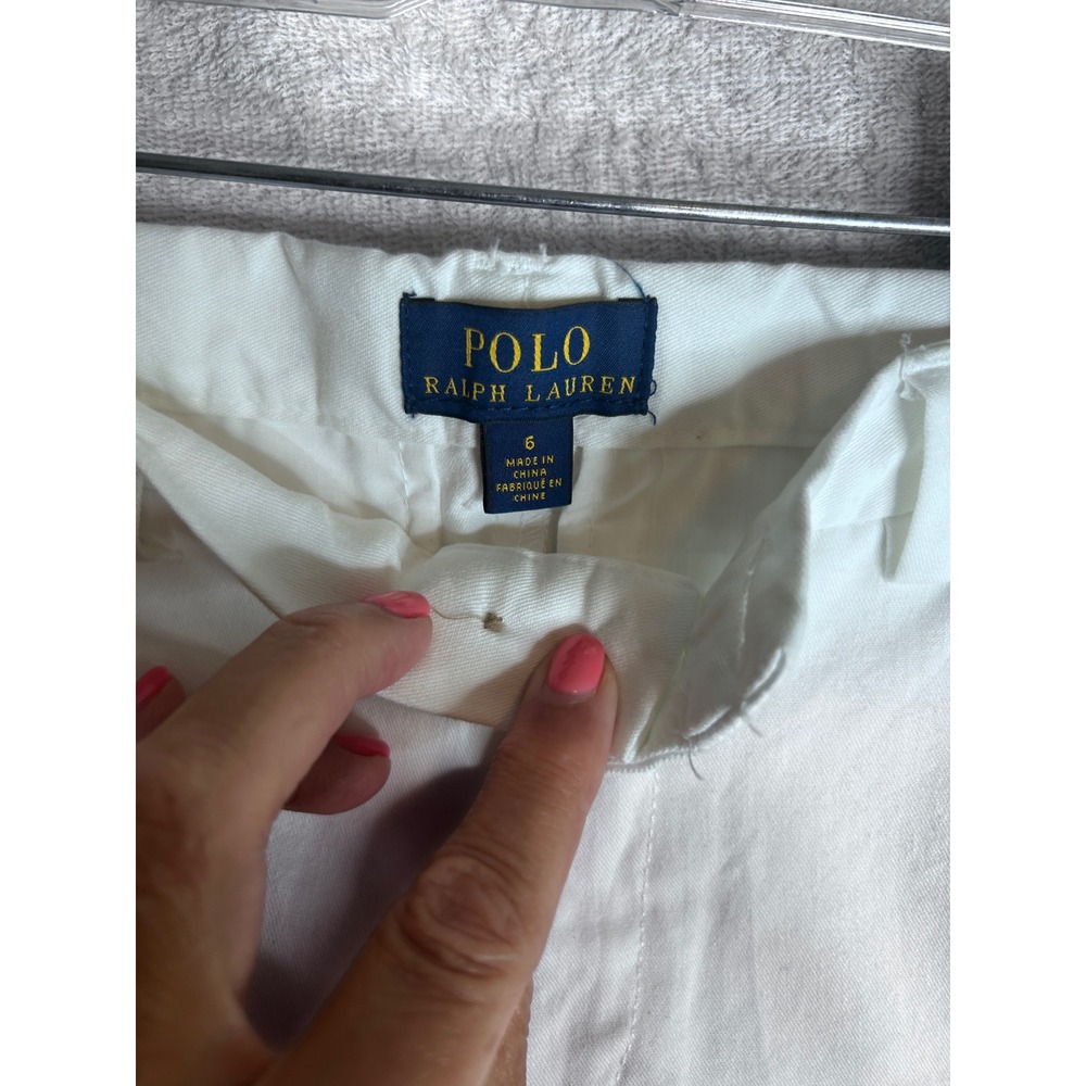 Polo Ralph Lauren Boys White Stretch Chino Pants Size 6 NWT 322720702007 - Picture 3 of 6